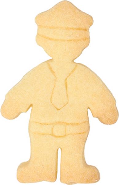 Polizist - Edelstahl, mit Innenprägung - 8 cm