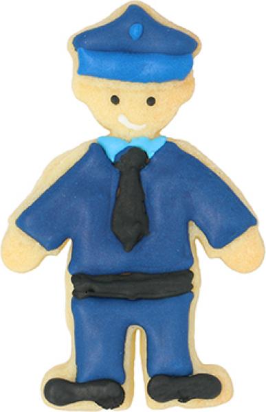Polizist - Edelstahl, mit Innenprägung - 8 cm