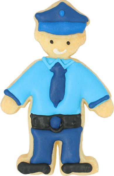 Polizist - Edelstahl, mit Innenprägung - 8 cm