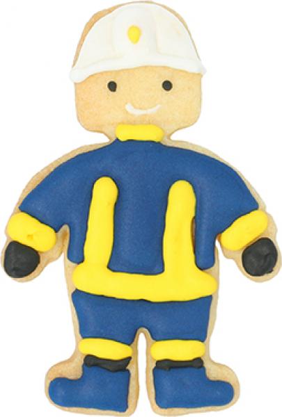 Feuerwehrmann - Edelstahl, mit Innenprägung - 8 cm