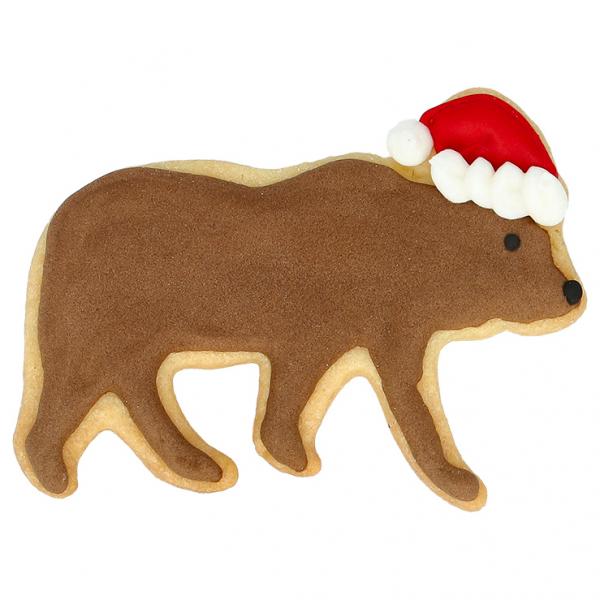 Ausstechform - Weihnachts-Eisbär, 9 cm