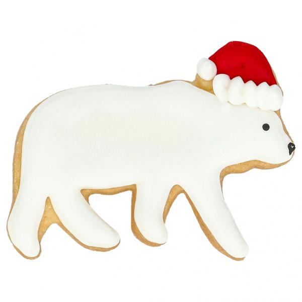 Ausstechform - Weihnachts-Eisbär, 9 cm
