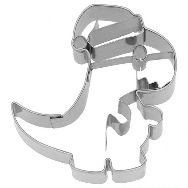 Ausstechform - Weihnachts - Dino, 8 cm - Edelstahl, mit Innenprägung