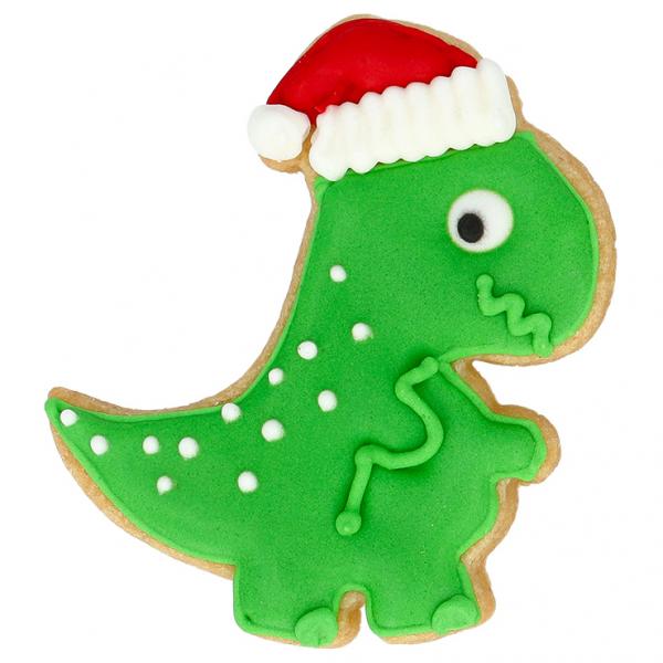 Ausstechform - Weihnachts - Dino, 8 cm - Edelstahl, mit Innenprägung