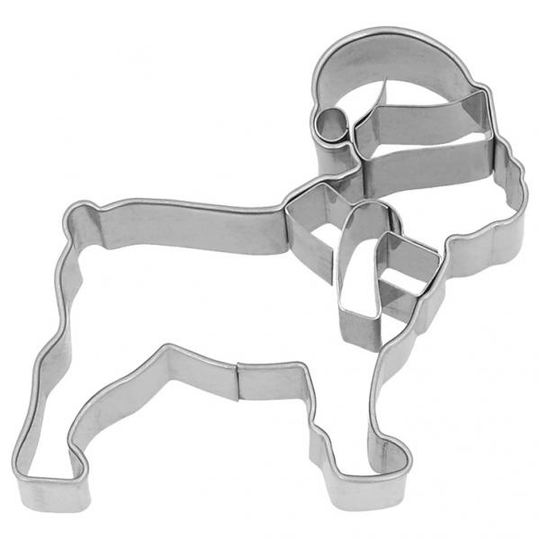 Ausstechform, Weihnachts- Bulldogge, 6 cm