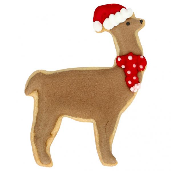 Ausstechform - Weihnachts - Lama, 9 cm