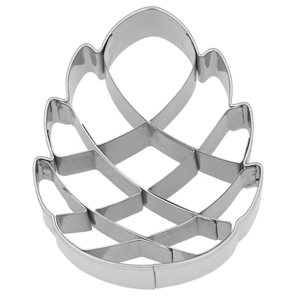 Ausstechform - Pinienzapfen, 6 cm mit Innenprägung - Edelstahl