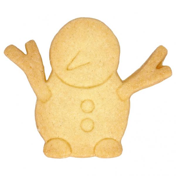 Schneemann - Edelstahl, mit Innenprägung - 7,5 cm