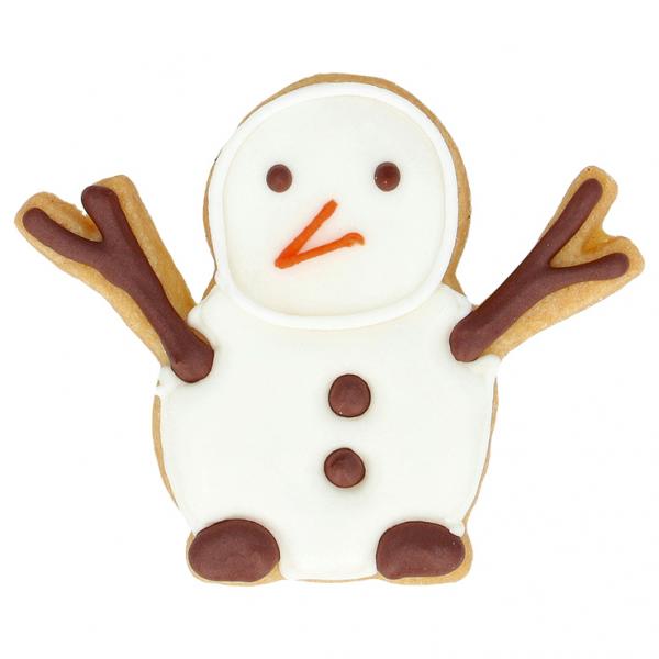 Schneemann - Edelstahl, mit Innenprägung - 7,5 cm