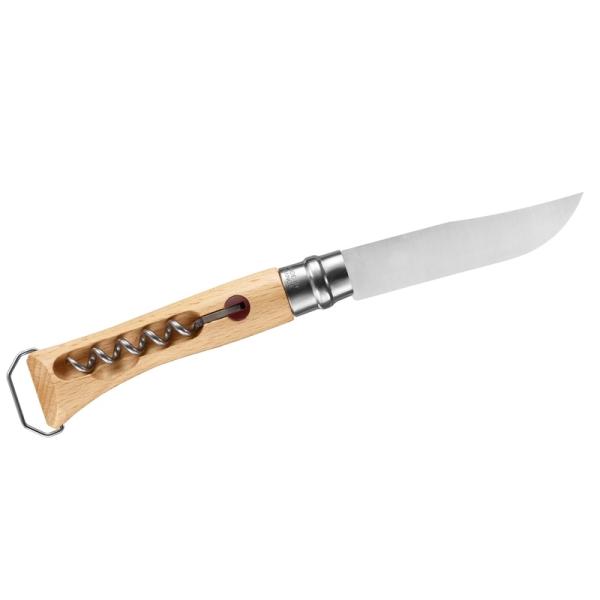 Opinel No 10 Taschenmesser mit Korkenzieher, Karte