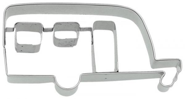 Wohnwagen -Anhänger - Edelstahl, mit Innenprägung - 9 cm