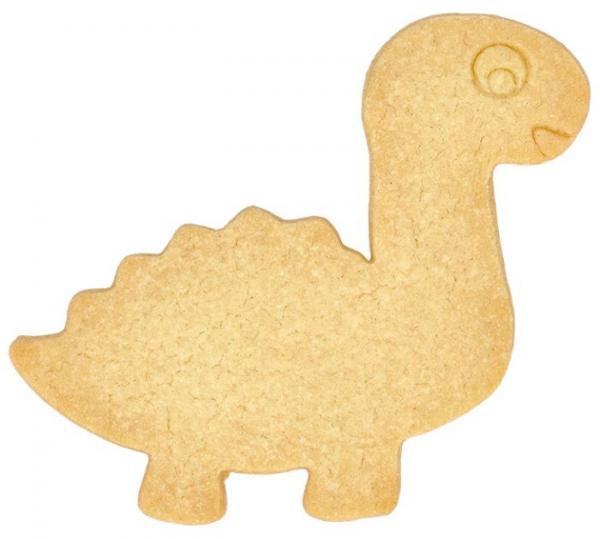 Dinosaurier Diplodocus, mit Innenprägung - Edelstahl, 10 cm