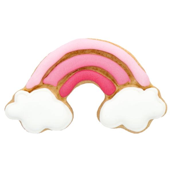 Regenbogen mit Innenprägung - Edelstahl Ausstechform 7 cm