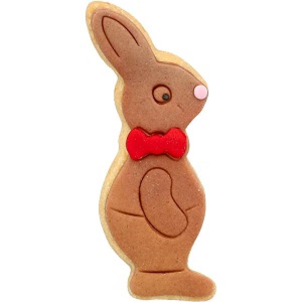 Hase Hugo Hopsalot im Anzug, mit Innenprägung, 8 cm Edelstahl