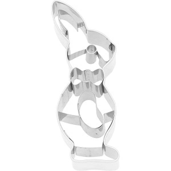 Hase Hugo Hopsalot im Anzug, mit Innenprägung, 8 cm Edelstahl